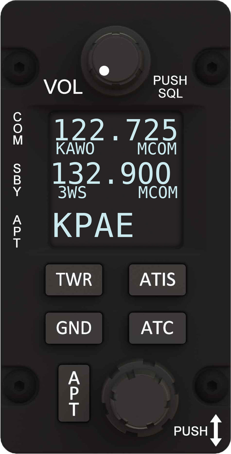 Load image into Gallery viewer, SV-COM-PANEL SkyView Com Panel (MUST BE PAIRED WITH T25/T8/760 Transceiver)