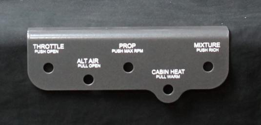 RV-6/7/9 throttle plate