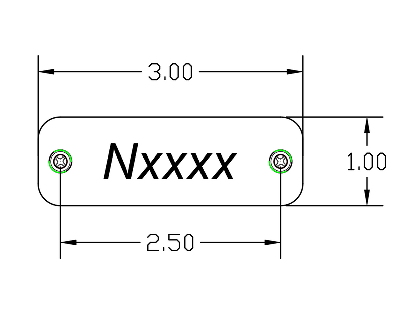 Load image into Gallery viewer, Tail Number Plate