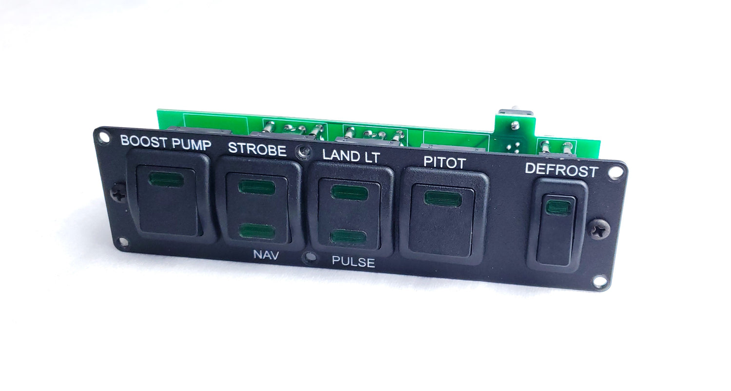 Switch module lower Narrow with Defrost – Advanced Flight Systems
