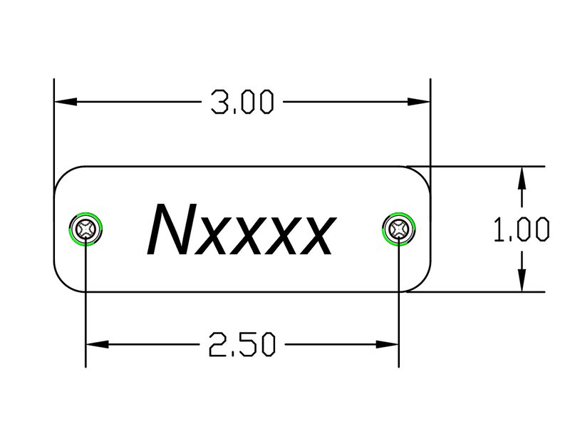 Load image into Gallery viewer, Tail Number Plate
