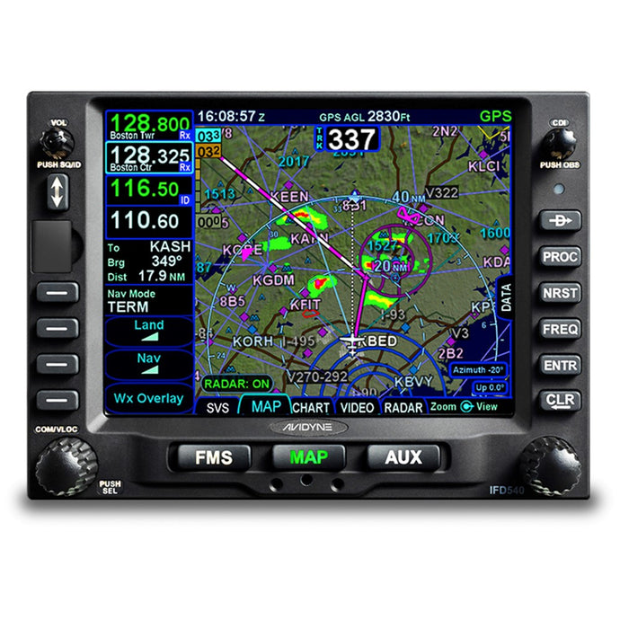 Avidyne IFD 540 Comm + Nav + GPS Navigator with Harness