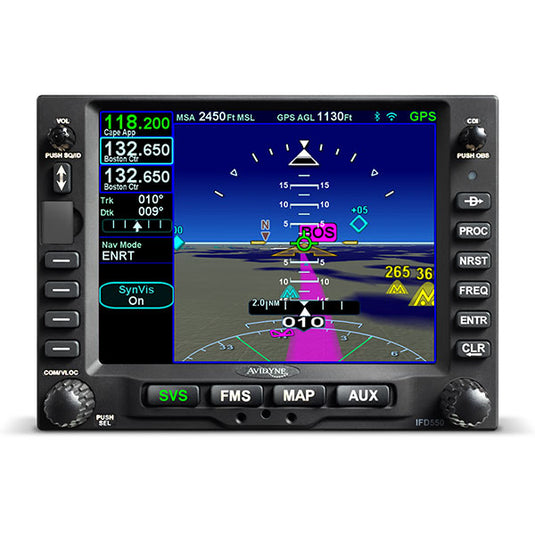 Avidyne IFD 550 Comm + Nav + GPS + AHRS Navigator with Harness